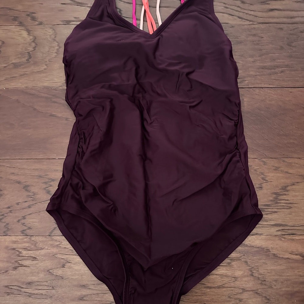 Kona Sol Deep Purple One-Piece Swimsuit